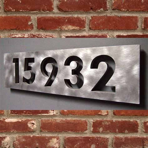 aluminum signage numbers